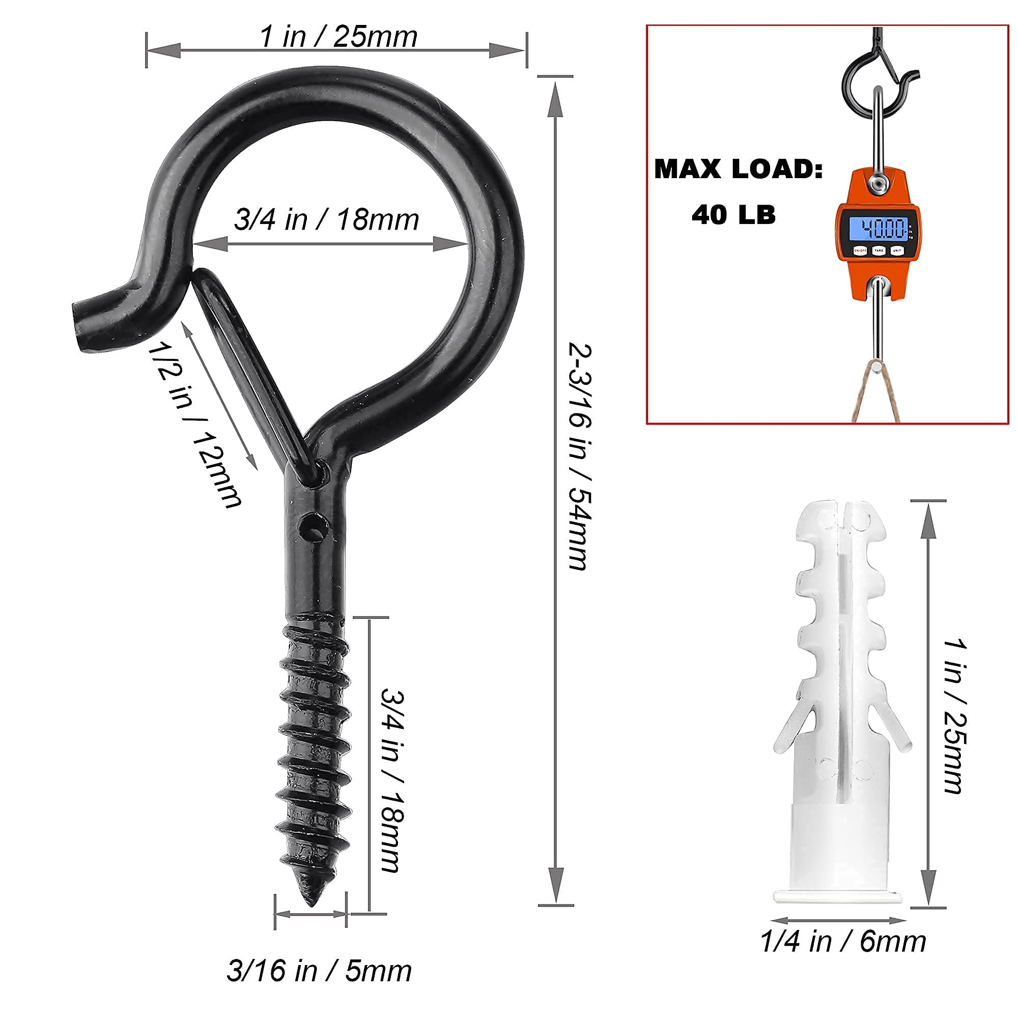 Foto 5 | Paquete De 20 Ganchos Q-hanger Plusroc Para Luces Navideñas De 5,6 Cm - Venta Internacional.