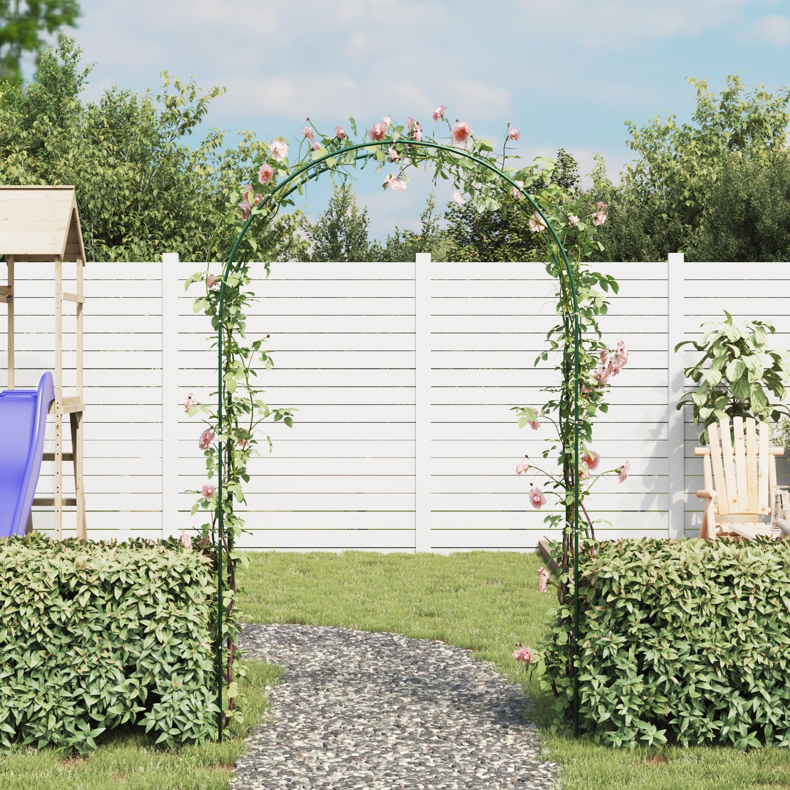 Foto 3 | Arcos De Jardín Vidaxl Para Plantas Trepadoras, Terraza Y Patio, X2 - Venta Internacional.