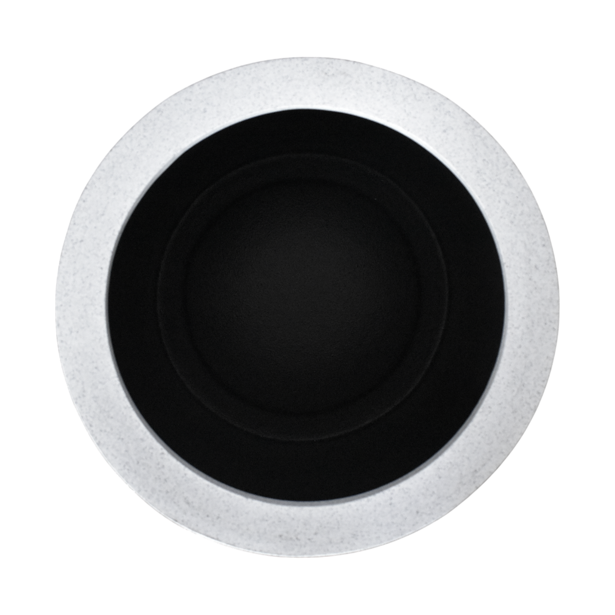 Foto 3 | Maceta Minimalista Simulación Granito Blanco Polietileno 40 Cm Cilindro