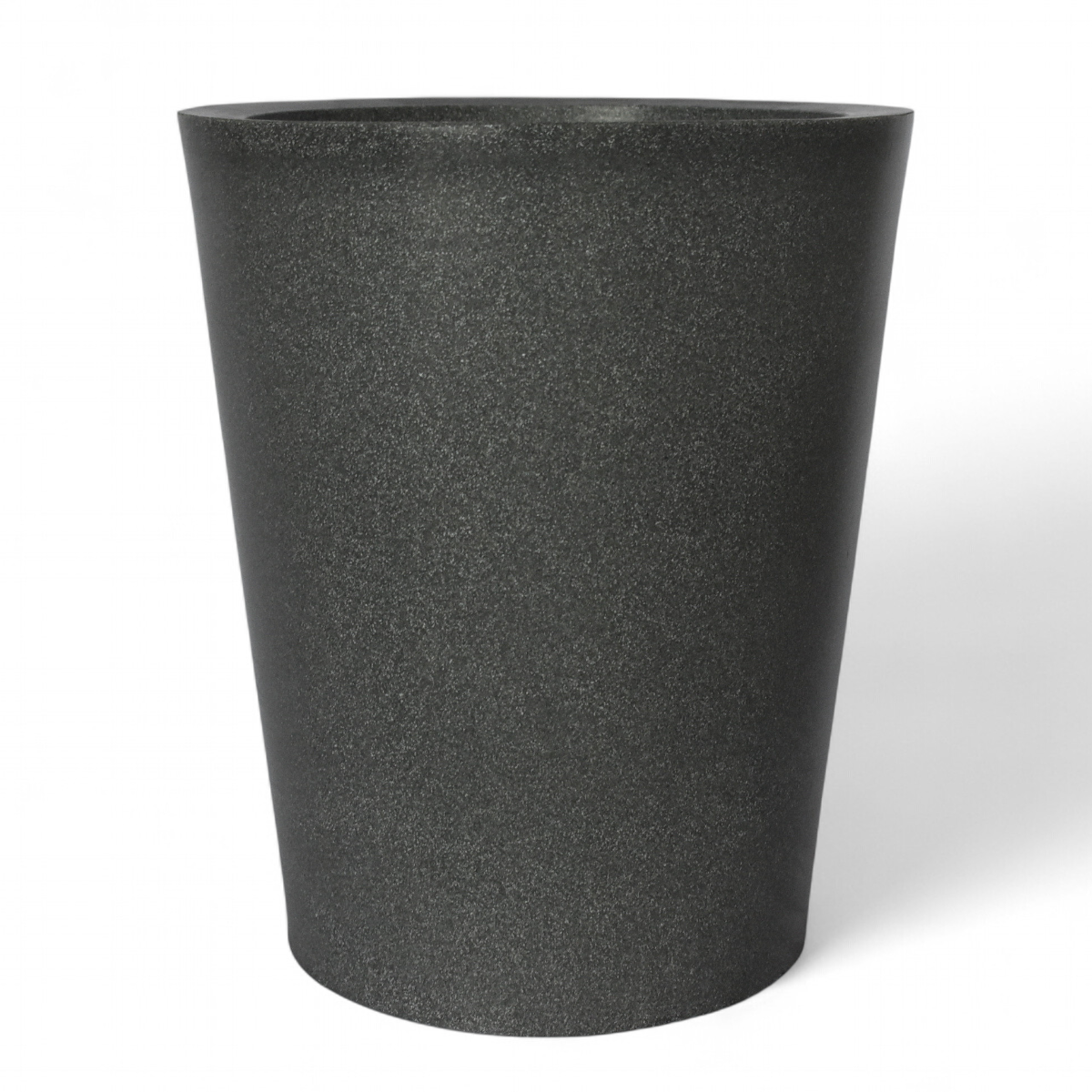 Foto 2 pulgar | Maceta Minimalista Simulación Granito Gris Polietileno 50 Cm Conica