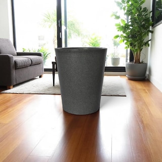 Foto 2 | Maceta Minimalista Simulación Granito Gris Polietileno 50 Cm Conica