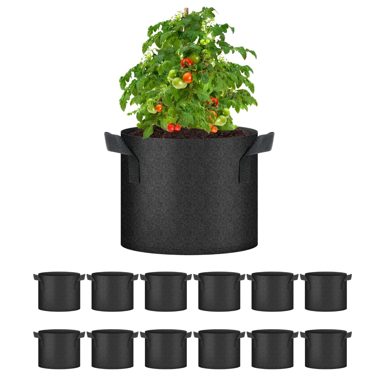 Bolsas De Cultivo Healsmart De Tela No Tejida De 5 Galones  Paquete De 12 Unidades  Para Jardín - Venta Internacional.