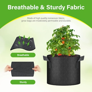 Foto 3 | Bolsas De Cultivo Healsmart De Tela No Tejida De 5 Galones Paquete De 12 Unidades Para Jardín - Venta Internacional.