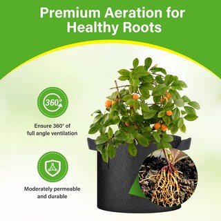 Foto 5 | Bolsas De Cultivo Healsmart Nonwoven De 5 Galones Paquete De 6 Unidades Para Jardín - Venta Internacional.