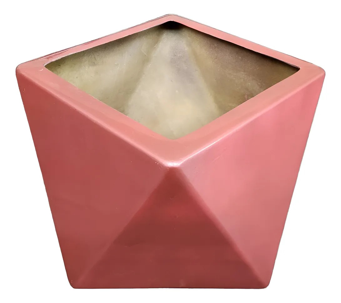 Foto 1 | Macetero Forma Hexagonal De Fibra De Vidrio De 50 X 50 X 35