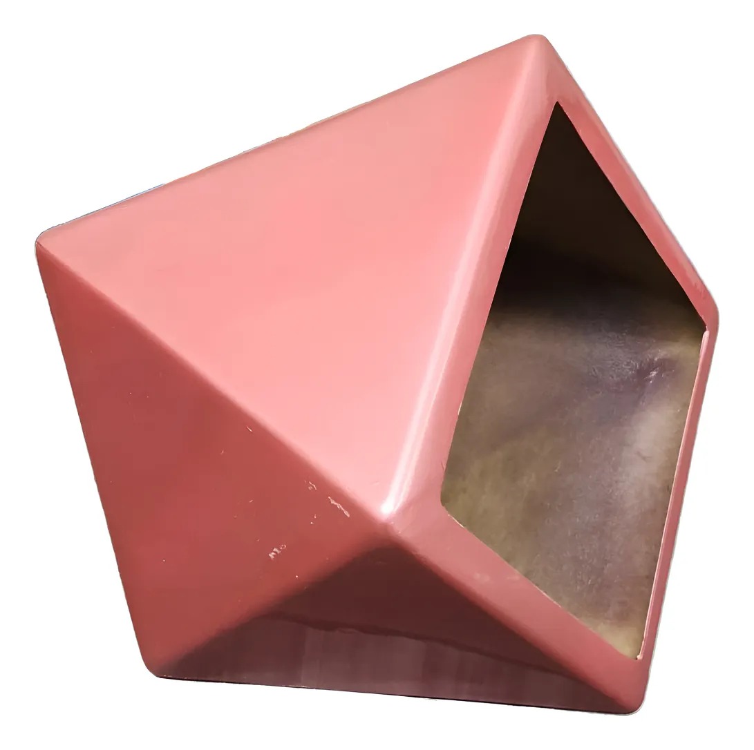 Foto 5 pulgar | Macetero Forma Hexagonal De Fibra De Vidrio De 50 X 50 X 35