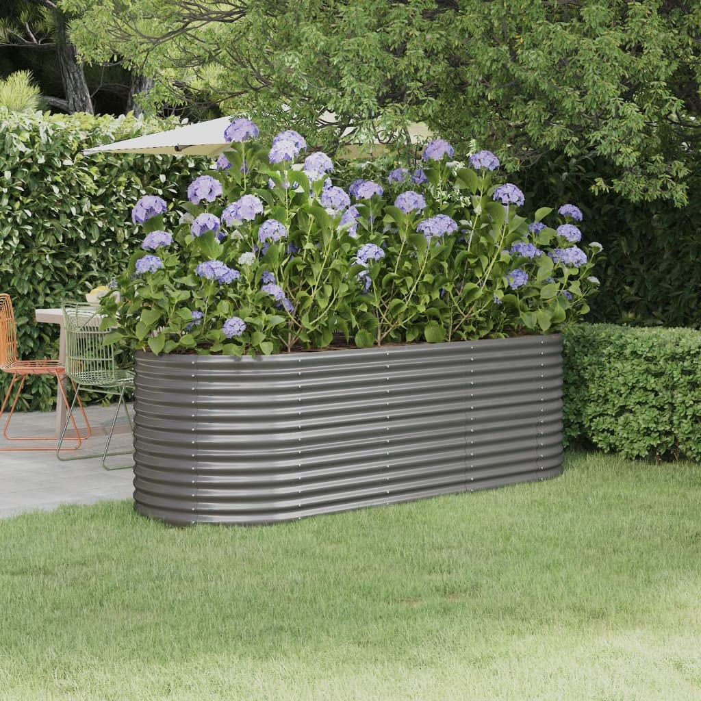 Foto 3 pulgar | Cama Elevada De Jardín Vidaxl De Acero Con Recubrimiento En Polvo  224 X 80 X 68 Cm - Venta Internacional.