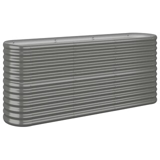 Foto 3 | Cama Elevada De Jardín Vidaxl De Acero Con Recubrimiento En Polvo Gris 152 X 40 X 68 Cm - Venta Internacional.