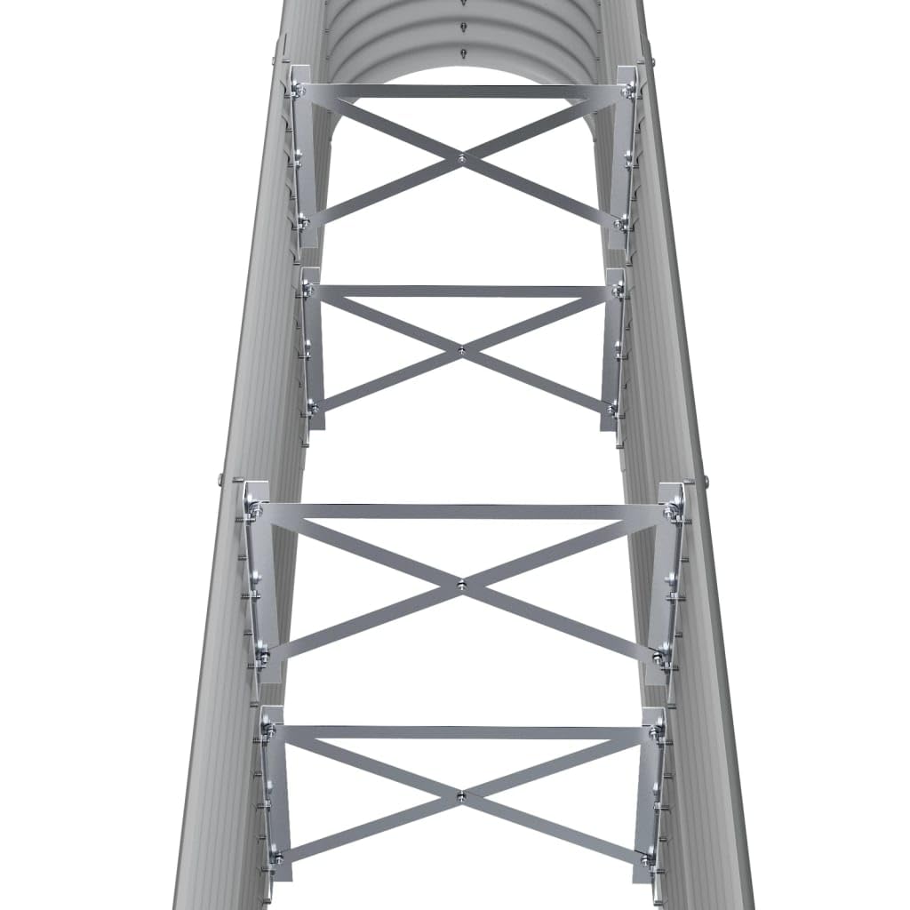 Foto 7 pulgar | Cama Elevada De Jardín Vidaxl De Acero Con Recubrimiento En Polvo Gris  152 X 40 X 68 Cm - Venta Internacional.