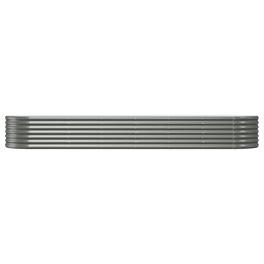 Foto 4 | Cama Elevada De Jardín Vidaxl De Acero Con Recubrimiento En Polvo  296 X 80 X 36 Cm  Gris - Venta Internacional.