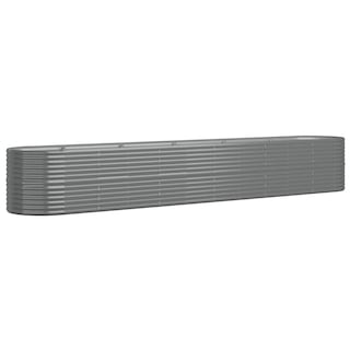 Foto 3 | Cama De Jardín Elevada Vidaxl De Acero Con Recubrimiento En Polvo Gris 440 X 80 X 68 Cm - Venta Internacional.