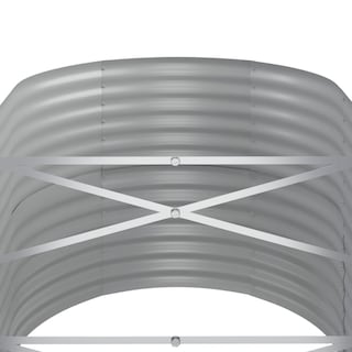 Foto 6 | Cama De Jardín Elevada Vidaxl De Acero Con Recubrimiento En Polvo Gris 440 X 80 X 68 Cm - Venta Internacional.