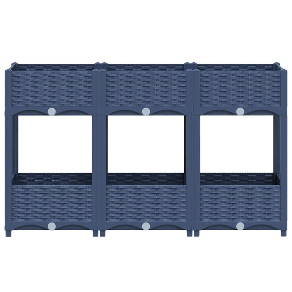 Foto 5 pulgar | Cama De Jardín Elevada Vidaxl Rectangular De Polipropileno Gris - Venta Internacional.