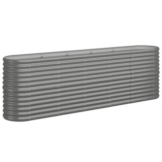 Foto 3 | Jardinera Elevada Vidaxl Acero Con Recubrimiento En Polvo Gris 224 X 40 X 68 Cm - Venta Internacional.