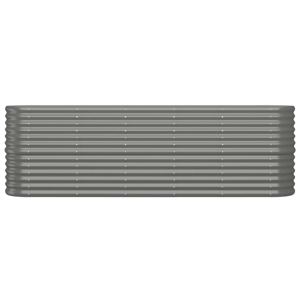 Foto 5 pulgar | Jardinera Elevada Vidaxl  Acero Con Recubrimiento En Polvo Gris  224 X 40 X 68 Cm - Venta Internacional.