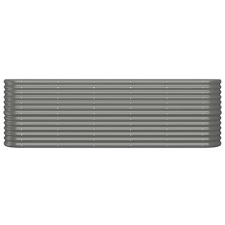 Foto 4 | Jardinera Elevada Vidaxl Acero Con Recubrimiento En Polvo Gris 224 X 40 X 68 Cm - Venta Internacional.