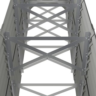 Foto 6 | Jardinera Elevada Vidaxl Acero Con Recubrimiento En Polvo Gris 224 X 40 X 68 Cm - Venta Internacional.