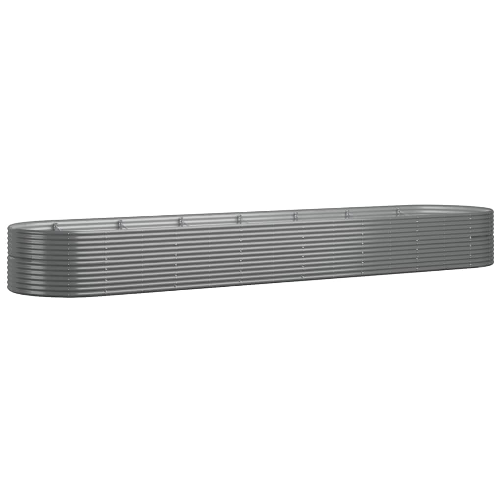 Cama Elevada Garden Vidaxl De Acero Gris 229 9 X 55 1 X 26 8 Cm - Venta Internacional.