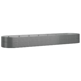 Foto 1 | Cama Elevada Garden Vidaxl De Acero Gris 229 9 X 55 1 X 26 8 Cm - Venta Internacional.