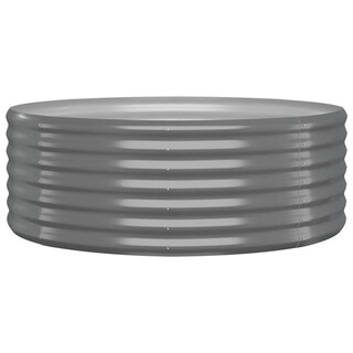 Foto 1 | Cama Elevada Para Patio Vidaxl Acero Con Recubrimiento En Polvo Gris 100 X 100 X 36 Cm - Venta Internacional.