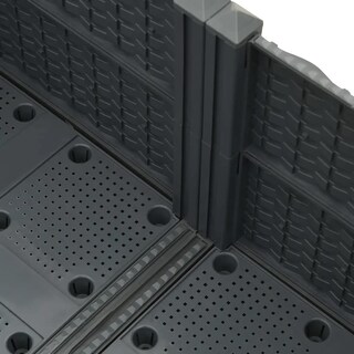Foto 4 | Cama Elevada Vidaxl De Polipropileno 80 X 80 X 38 Cm Color Gris Oscuro - Venta Internacional.