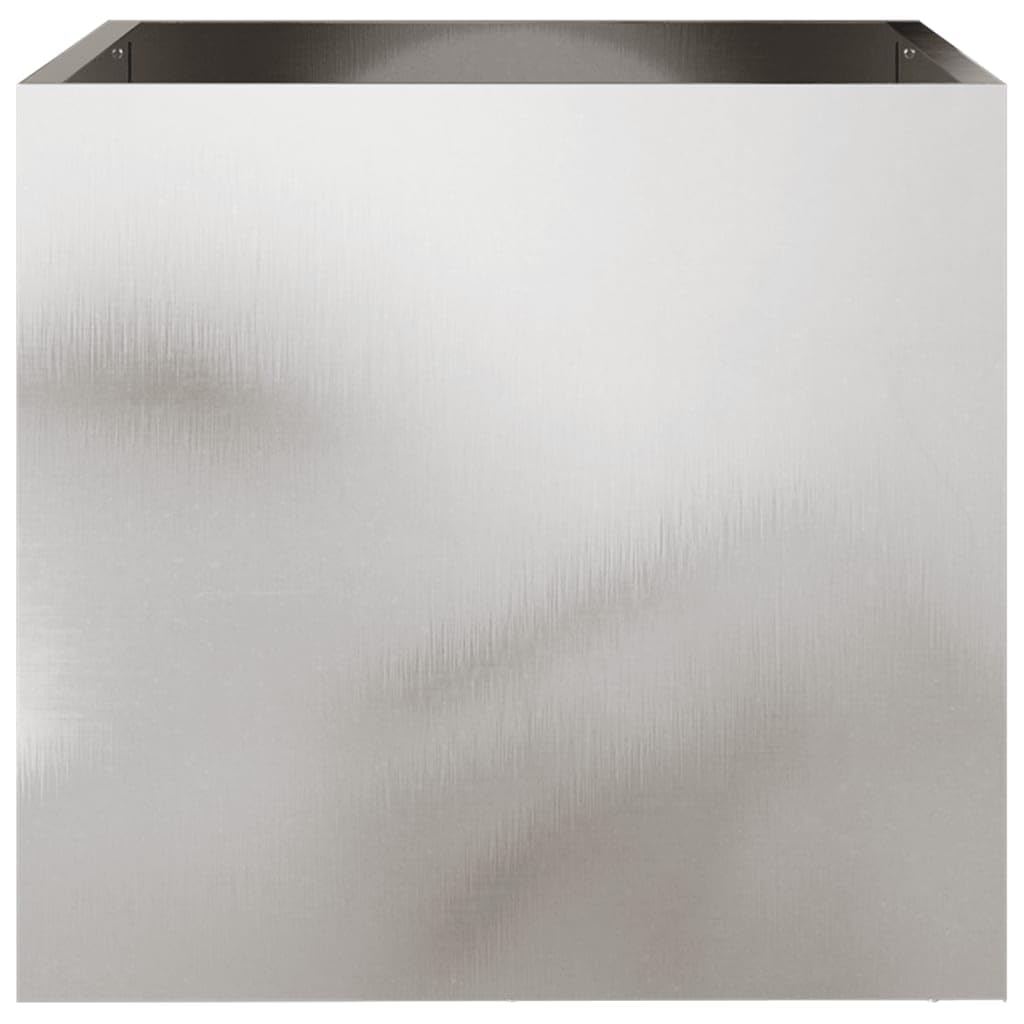 Foto 4 | Maceta Vidaxl De Acero Inoxidable  Rectangular Plateada  40 X 42 X 39 Cm - Venta Internacional.