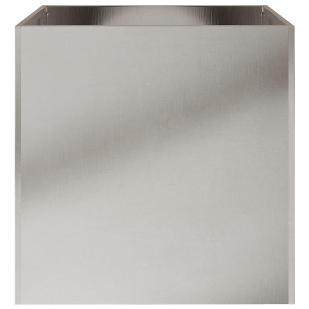 Foto 5 | Maceta Vidaxl De Acero Inoxidable  Rectangular Plateada  40 X 42 X 39 Cm - Venta Internacional.