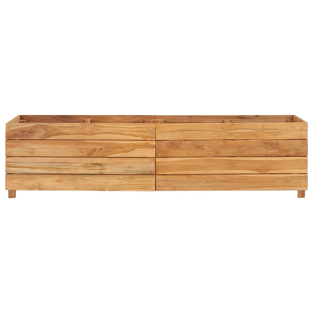 Foto 5 pulgar | Cama Elevada Vidaxl De Teca Reciclada Y Acero 119 6 X 40 X 38 Cm - Venta Internacional.