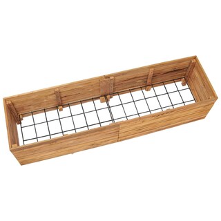 Foto 6 | Cama Elevada Vidaxl De Teca Reciclada Y Acero 119 6 X 40 X 38 Cm - Venta Internacional.