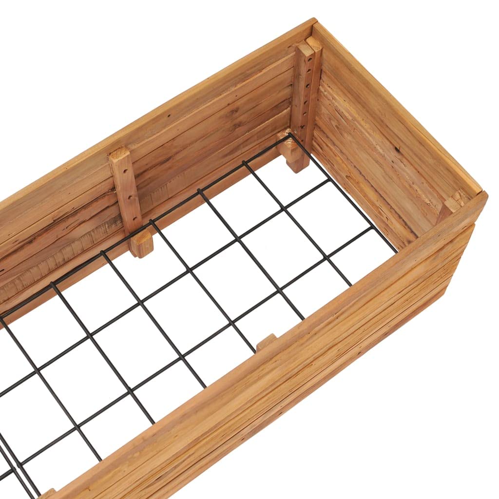 Foto 8 pulgar | Cama Elevada Vidaxl De Teca Reciclada Y Acero 119 6 X 40 X 38 Cm - Venta Internacional.