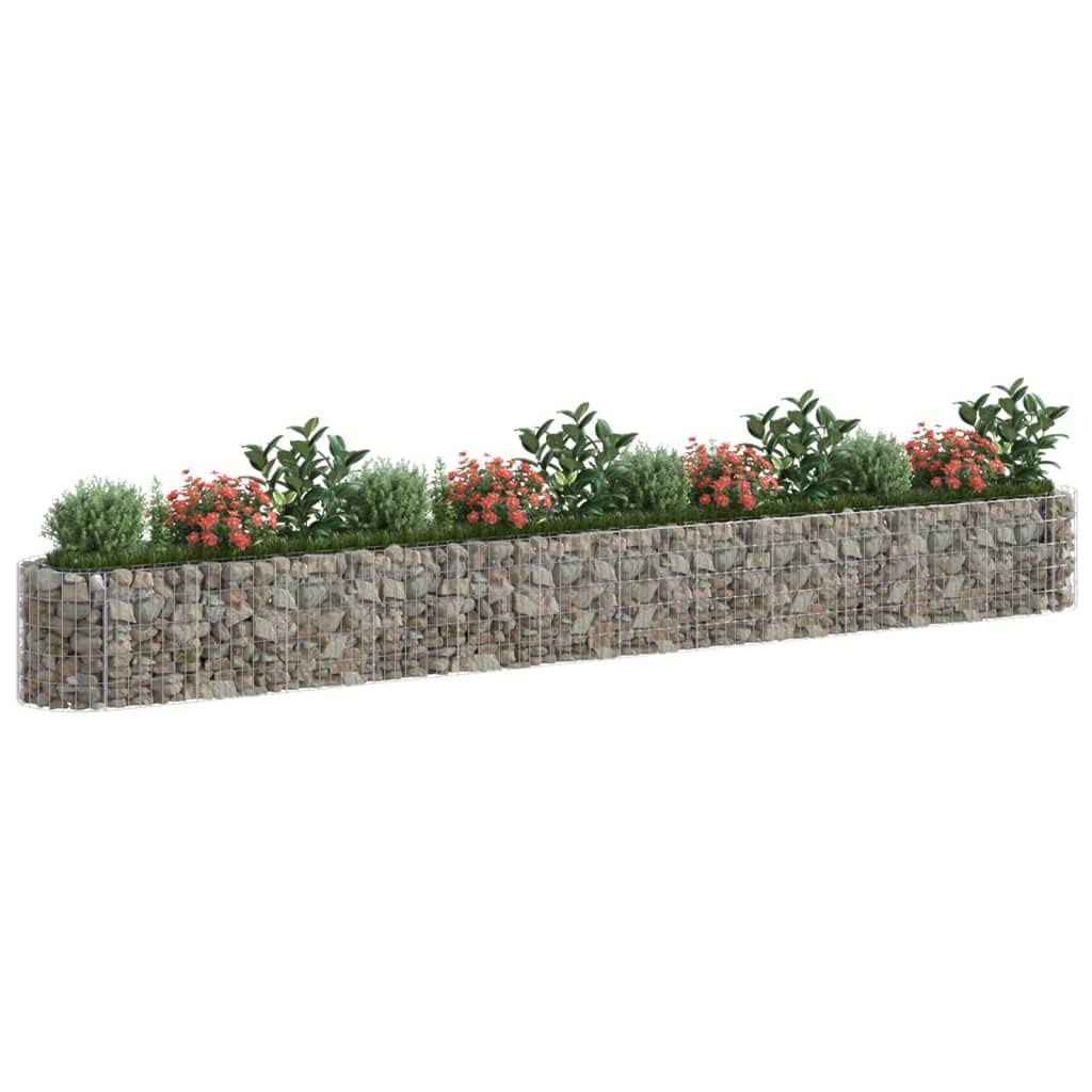 Foto 5 pulgar | Cama Elevada Gabion Vidaxl  Duradera  De Hierro Galvanizado  Plateada - Venta Internacional.