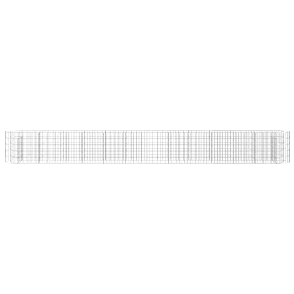 Foto 6 pulgar | Cama Elevada Gabion Vidaxl  Duradera  De Hierro Galvanizado  Plateada - Venta Internacional.