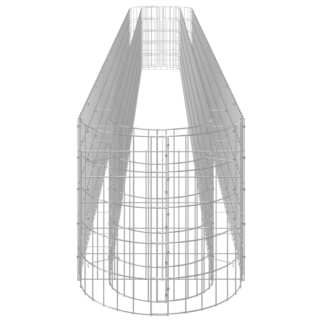 Foto 7 pulgar | Cama Elevada Gabion Vidaxl  Duradera  De Hierro Galvanizado  Plateada - Venta Internacional.