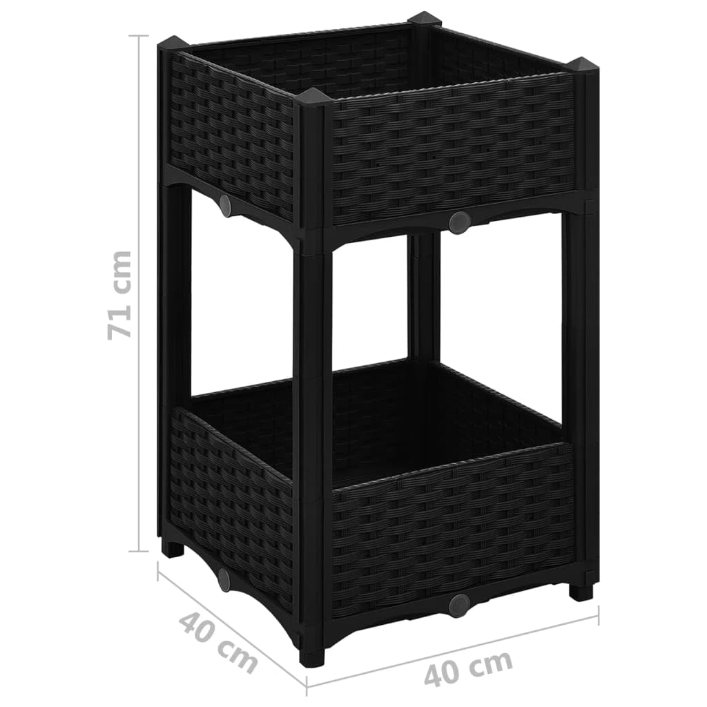 Foto 4 pulgar | Cama Elevada Vidaxl  Polipropileno Duradero  Color Negro  40 X 40 X 70 Cm - Venta Internacional.