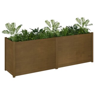 Foto 4 | Jardinera Vidaxl De Madera Maciza De Pino Marrón Miel Tamaño Grande - Venta Internacional.