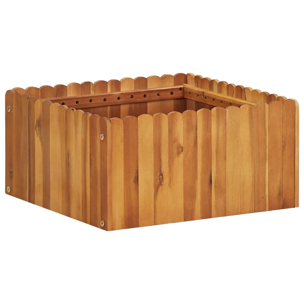 Cama Elevada Para Jardín Vidaxl De Madera Maciza De Acacia  50 X 50 X 25 Cm - Venta Internacional.