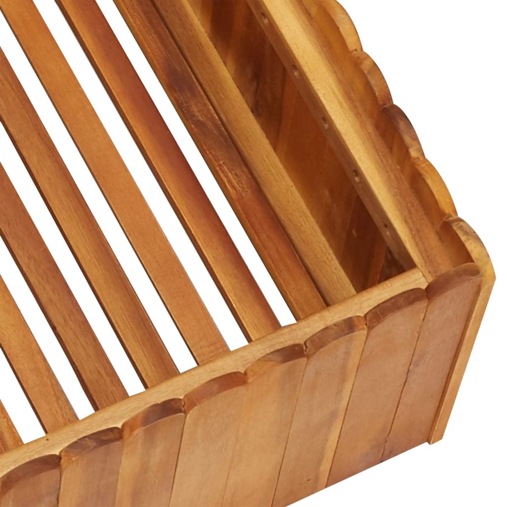 Foto 4 | Cama Elevada Para Jardín Vidaxl De Madera Maciza De Acacia  50 X 50 X 25 Cm - Venta Internacional.