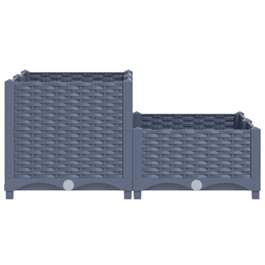 Foto 6 pulgar | Cama De Jardín Elevada Vidaxl De Polipropileno Para Exteriores  80 X 80 X 38 Cm - Venta Internacional.