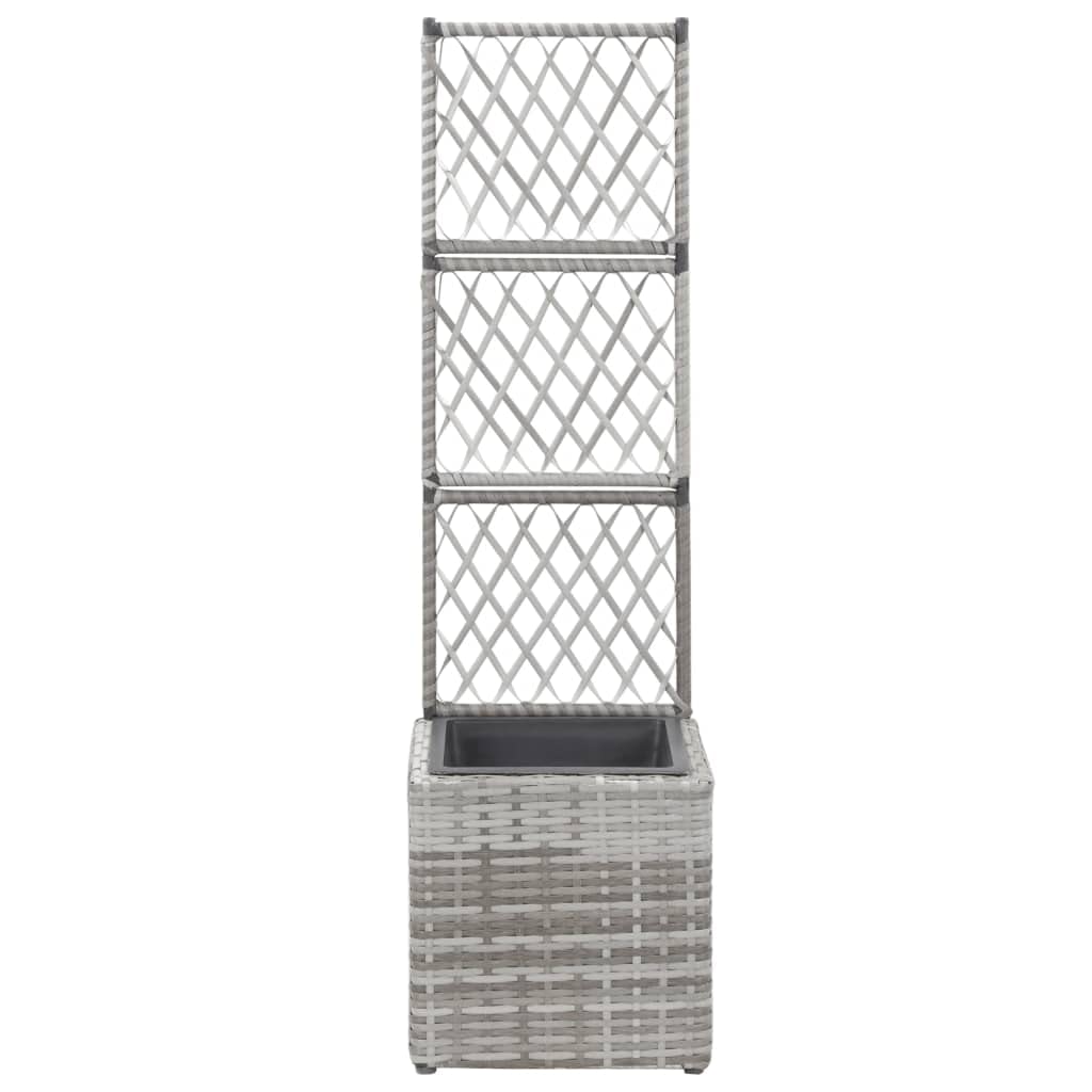 Foto 3 pulgar | Macetero De Jardín Para Exteriores Vidaxl  Enrejado De Poliratán  Cama Elevada - Venta Internacional.