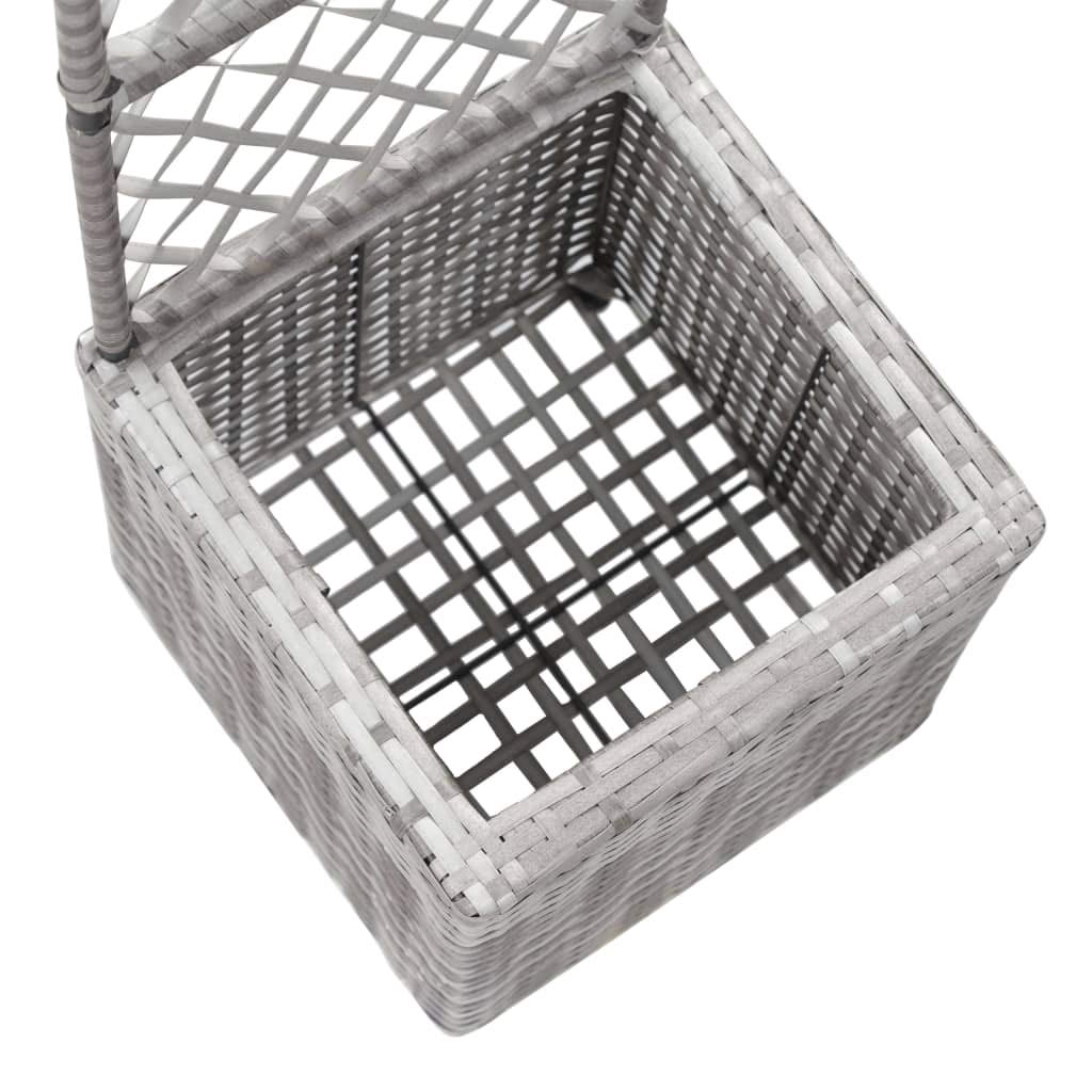 Foto 7 pulgar | Macetero De Jardín Para Exteriores Vidaxl  Enrejado De Poliratán  Cama Elevada - Venta Internacional.