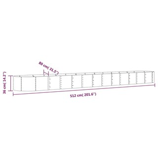 Foto 7 | Cama Elevada Para Jardín Vidaxl Resistente De Acero Gris Para Exteriores - Venta Internacional.