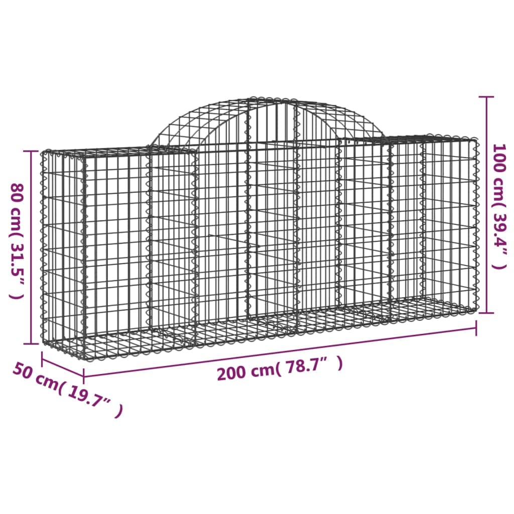 Foto 8 pulgar | Cestas Gabion Vidaxl Decorativas Para Jardín Exterior  2 Unidades - Venta Internacional.