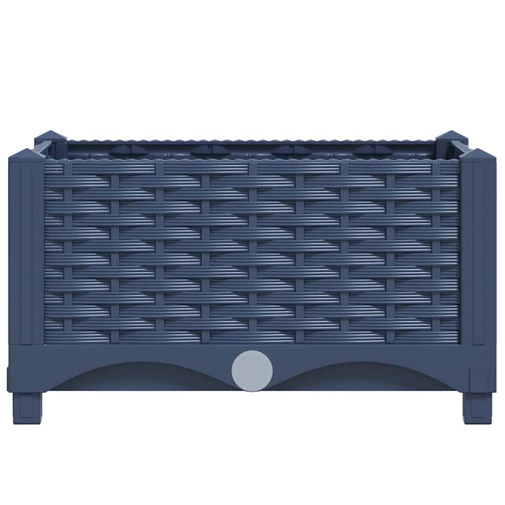 Foto 5 | Maceta De Jardín Vidaxl Con Cama Elevada  Tamaño Grande  Gris Oscuro  160 X 40 X 23 Cm - Venta Internacional.