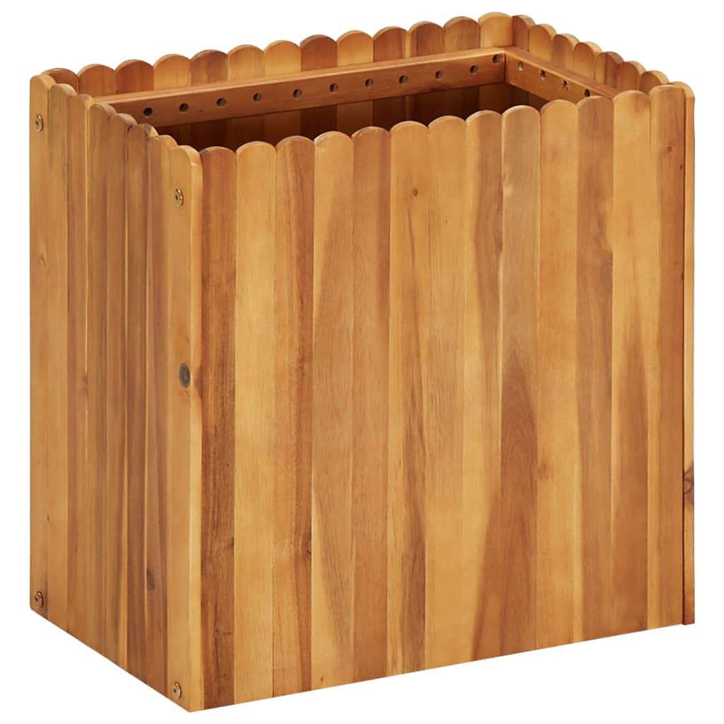 Cama De Jardín Elevada Vidaxl De Madera Maciza De Acacia  50 X 30 X 50 Cm - Venta Internacional.