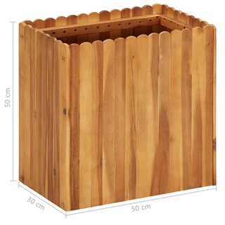 Foto 7 | Cama De Jardín Elevada Vidaxl De Madera Maciza De Acacia 50 X 30 X 50 Cm - Venta Internacional.