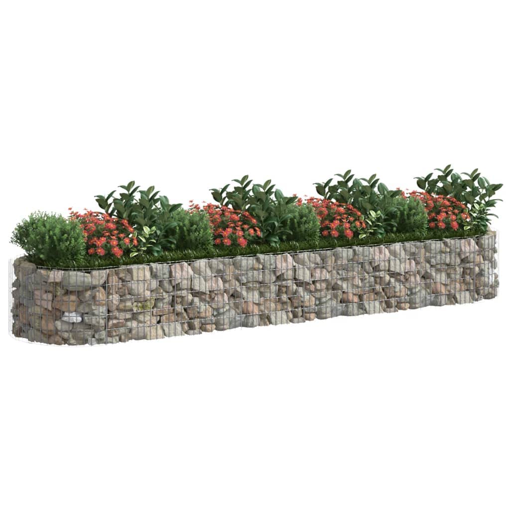 Foto 4 pulgar | Cama Elevada Gabion Vidaxl De Hierro Galvanizado  400 X 100 X 50 Cm  Color Plateado - Venta Internacional.