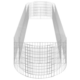 Foto 5 | Cama Elevada Gabion Vidaxl De Hierro Galvanizado 400 X 100 X 50 Cm Color Plateado - Venta Internacional.