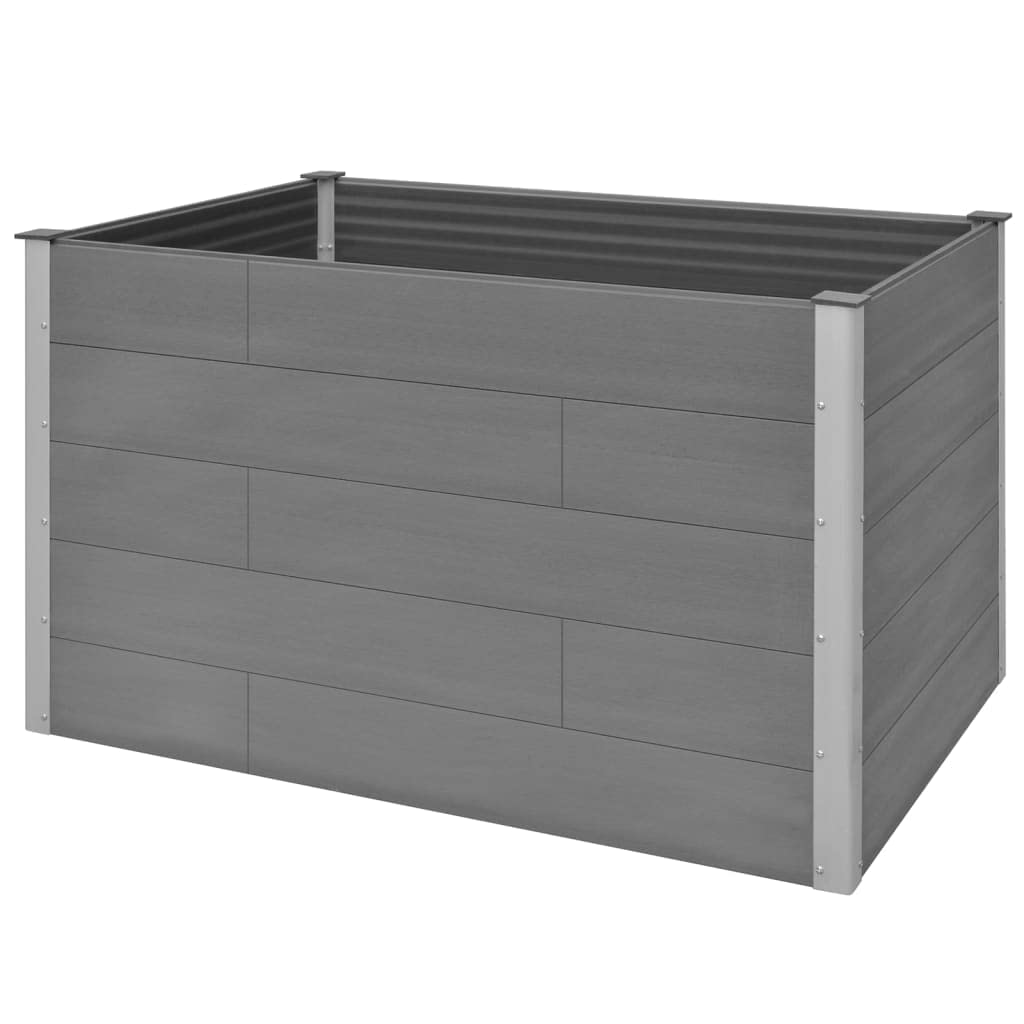 Cama Elevada De Jardín Vidaxl Wpc De 150 X 100 X 91 Cm Con Refuerzo De Acero - Venta Internacional.