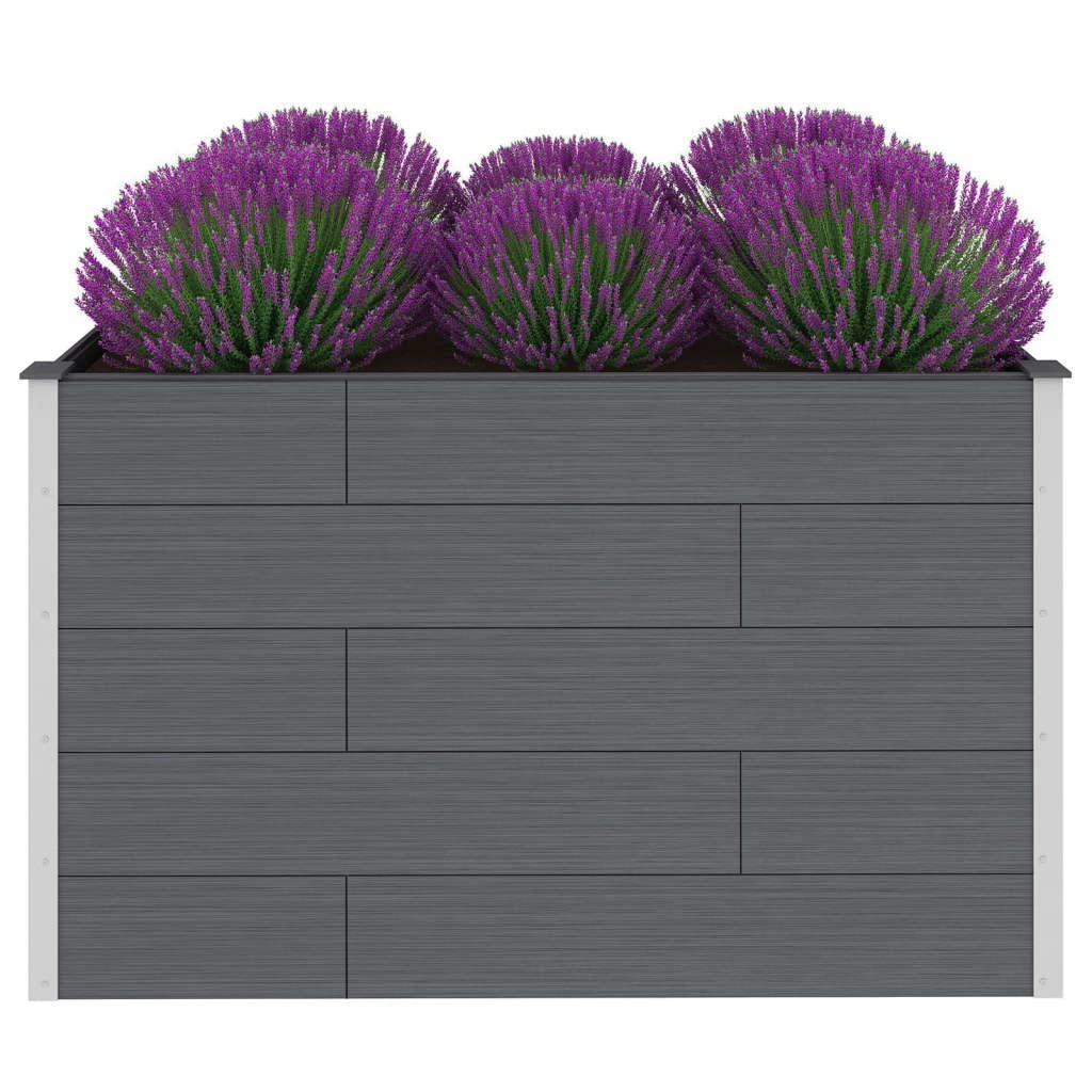 Foto 5 pulgar | Cama Elevada De Jardín Vidaxl Wpc De 150 X 100 X 91 Cm Con Refuerzo De Acero - Venta Internacional.