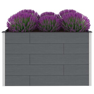 Foto 4 | Cama Elevada De Jardín Vidaxl Wpc De 150 X 100 X 91 Cm Con Refuerzo De Acero - Venta Internacional.